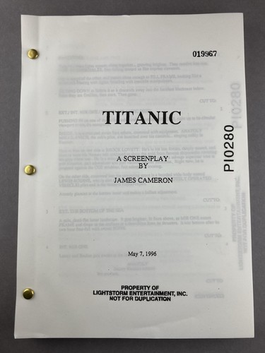 Titanic film script - film,