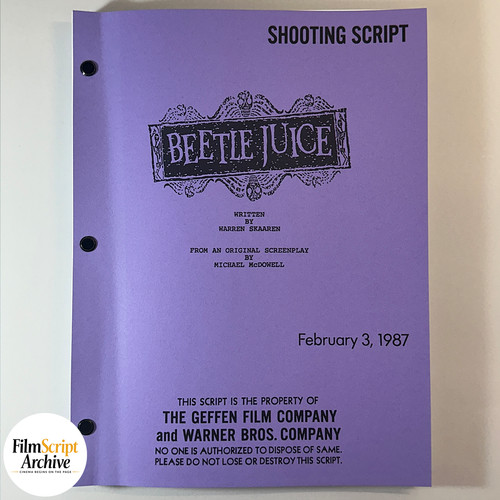 Beetlejuice sceneggiatura 1988 - sceneggiatura,