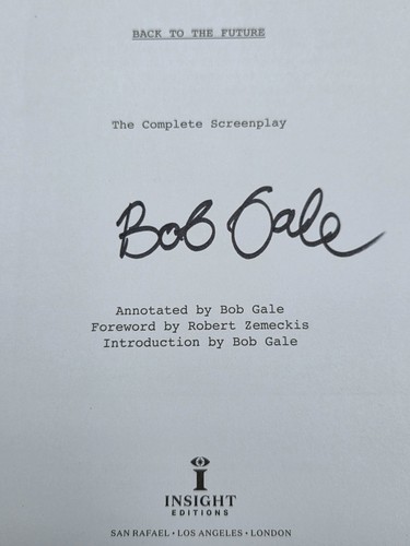 Bob gale back the future - bob,