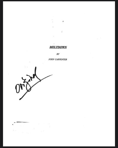 Meltdown unmade john carpenter - unmade,