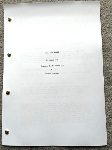Citizen kane film - citizen, screenplay