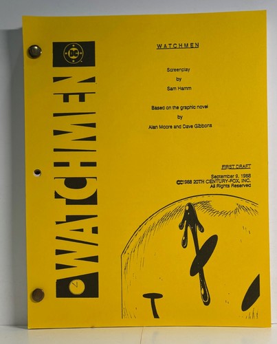 Watchmen 1988 sceneggiatura - watchmen,