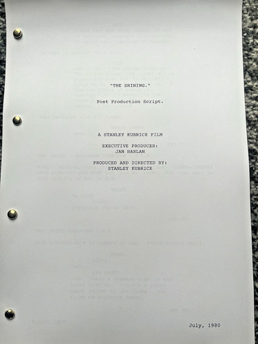 The shining film script - shining,
