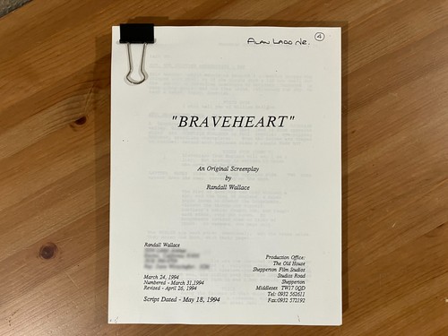 Braveheart sceneggiatura